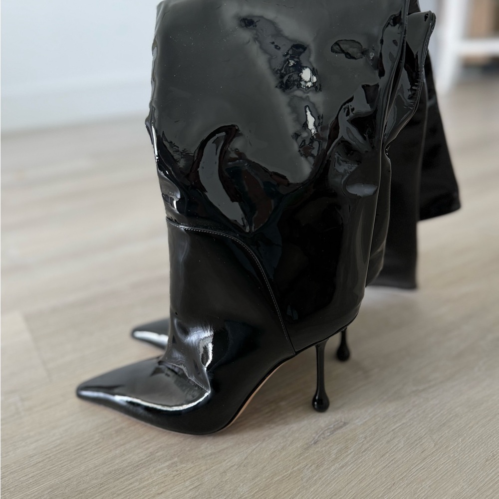 New Jimmy Choo Cycas 95 leather over-the-knee boots 37 $2,050 - Picture 11 of 14